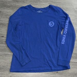 Blue vineyard vines long sleeve tee